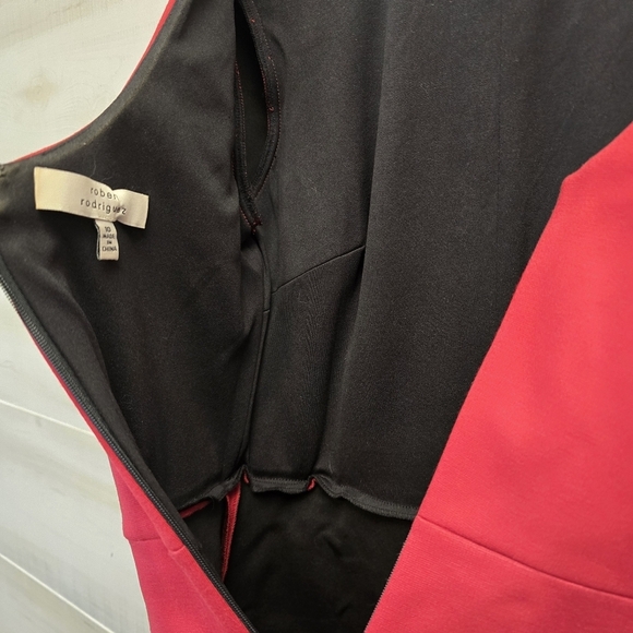 {10} Robert Rodriguez Red Structured Dress - Picture 10 of 13